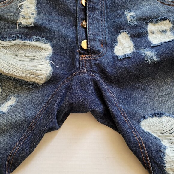 Lanca Perfume jean shorts Brazilian boho distressed denim beach coastal cowgirl - Picture 6 of 14